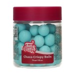 FunCakes 15mm Schokoladen Perlen - Pearl Blau, 130g