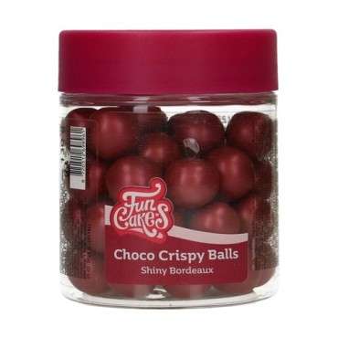 FunCakes Choco Crispy Balls - Shiny Bordeaux 130g