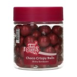 FunCakes 15mm Choco Crispy Pearls - Shiny Bordeaux, 130g