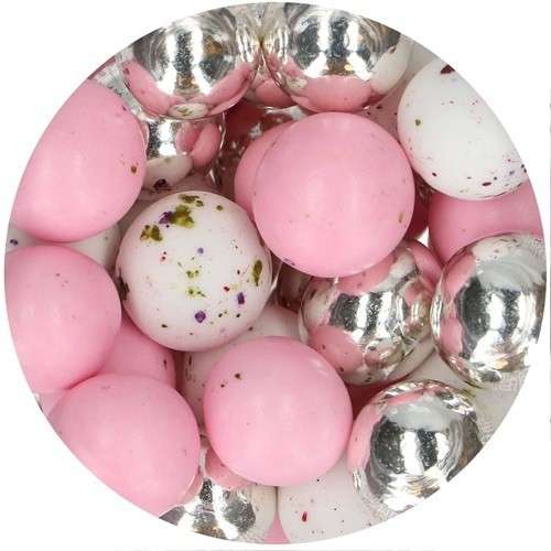 FunCakes 15mm Choco Crispy Pearls - Girly Glam, 130g