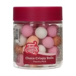 FunCakes 15mm Choco Crispy Pearls - Peachy Pink, 130g