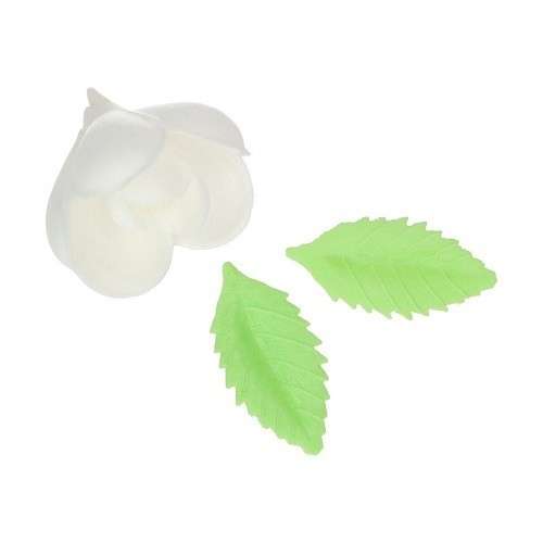 FunCakes Edible Wafer Flowers Tulip & Leaves, 12 pcs