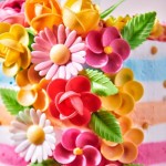 FunCakes Edible Wafer Flowers Frangipani & Leaves, 15 pcs