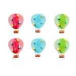 Decora Hot Air Balloons Sugar Decorations, 6 pcs