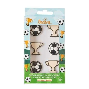 Glutenfree Soccer Sugar Decorations - 0500423