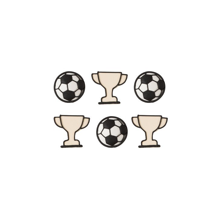 Glutenfree Soccer Sugar Decorations - 0500423