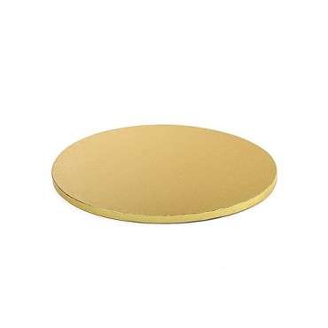 Premium 30cm gold round rigid cake board - Metallic Gold Cake Board