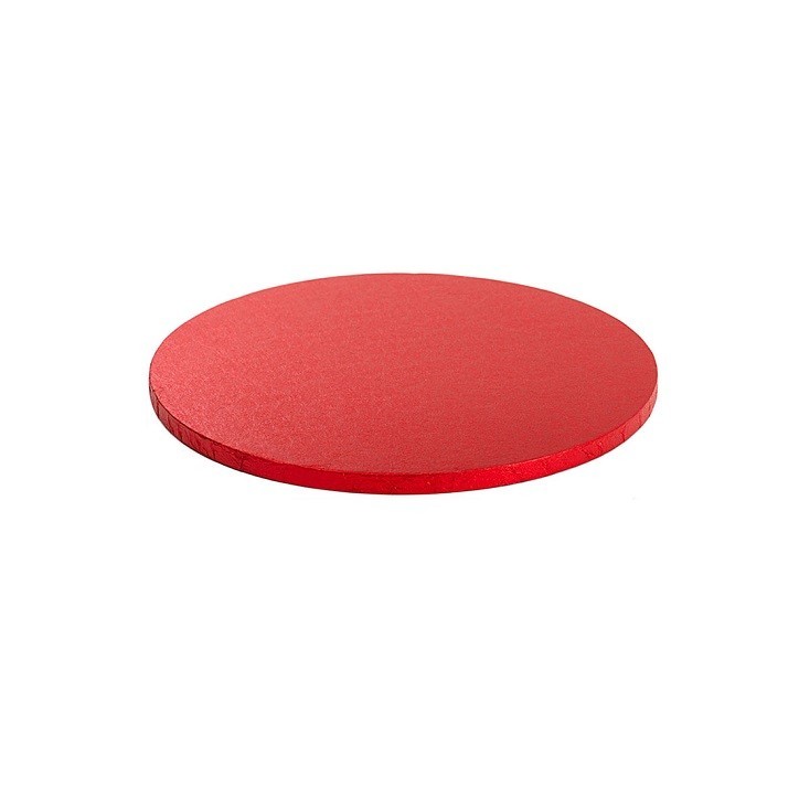 Red cake board 25cm - Metallic Red Cake Plate