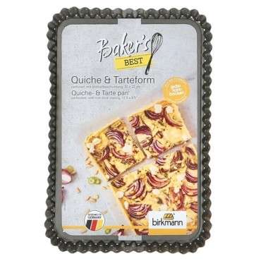 Quiche & Tarte Pan - Rectangular Quiche Pan Baker's Best