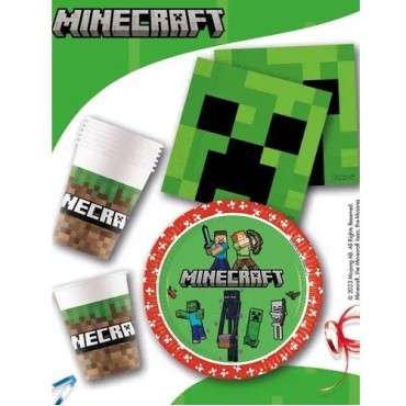 Creeper Servietten - Minecraftservietten - Minecraft Gamerpartydeko