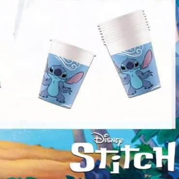 Stitch & Angel Pappbecher - Stitch Einweggeschirr - Stitch Becher