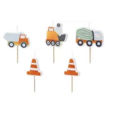 PartyDeco Road works Cake Candles 🚧🎂