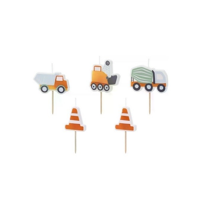 PartyDeco Road works Cake Candles 🚧🎂