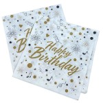 PAW Happy Birthday Napkins, 20 pcs