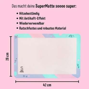 Städter Silikonunterlage Maxi 60x40cm – Perfekt für Backen und Modellieren