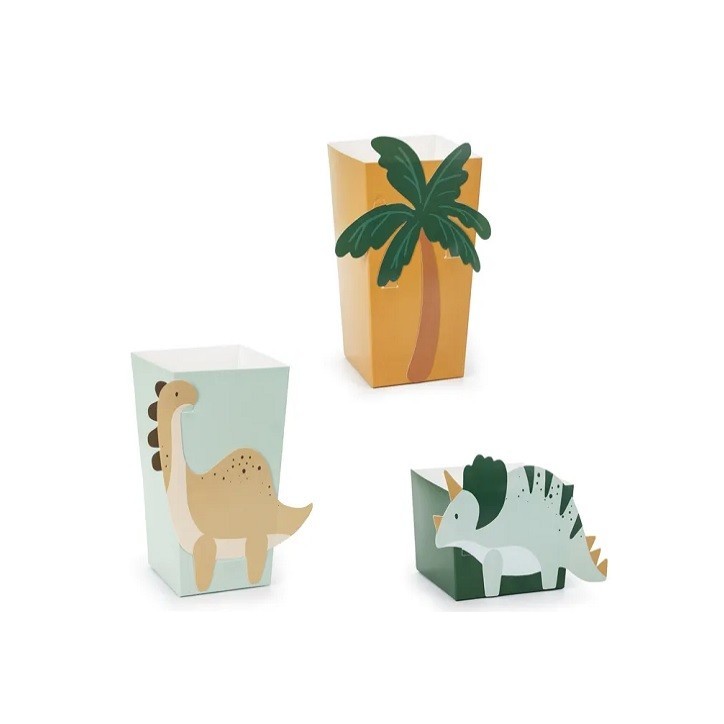 PartyDeco Dinosaur Snack Boxes