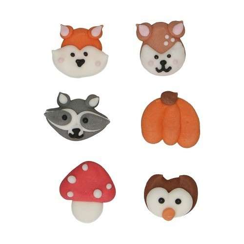 FunCakes Forest Animals Sugar Decoration, 8pcs