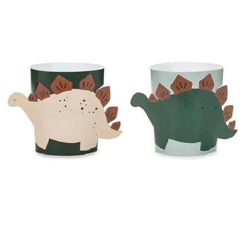 PartyDeco Dinosaur Cup Sleeves, 6 pcs