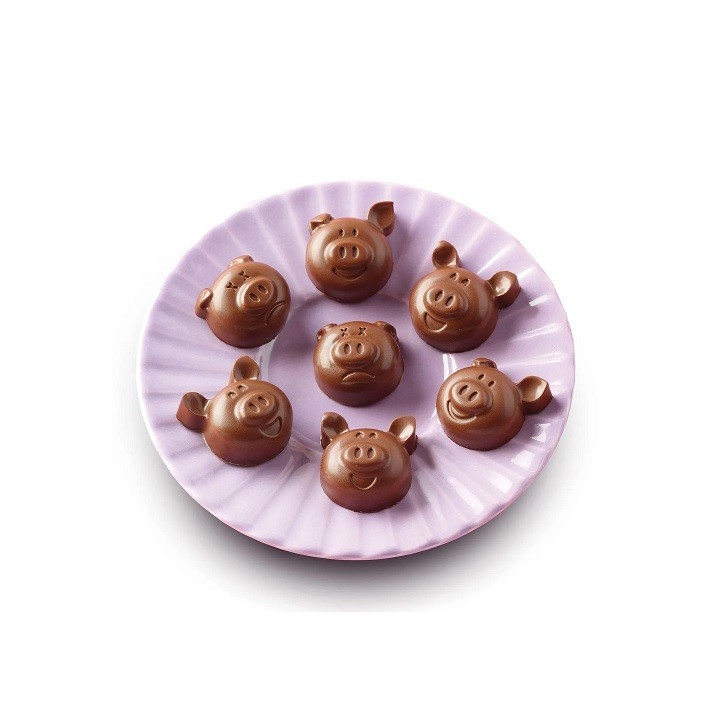 Chocolate Mould Pig - Silikomart Easy Choc