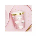 PartyDeco Meow Kitty Cat Party Cups, 6 pcs