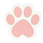 PartyDeco Cat Paw Napkins Cups, 12 pcs