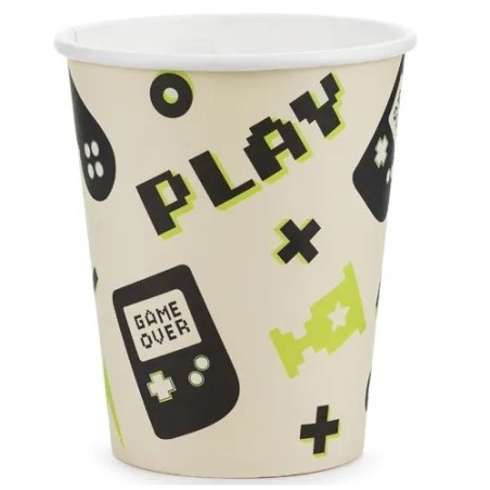 Video Game Birthday Party Disposable Cups - Minecraft Party Cups - Game on Partyware - Gaming Party Cups