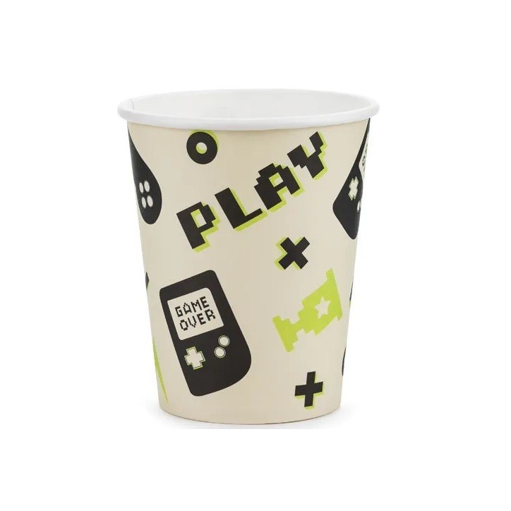 Video Game Birthday Party Disposable Cups - Minecraft Party Cups - Game on Partyware - Gaming Party Cups