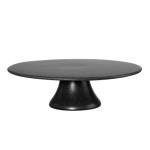 ASA Selection Grande Nero Ceramic Cake Stand black iron, 29x9cm