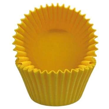 Cupcake Förmchen Uni Gelb - Muffinförmchen Gelb