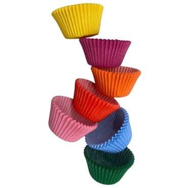 Rainbow Colour Cupcake Liners