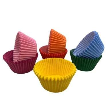 Rainbow Colour Cupcake Liners