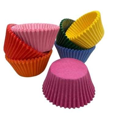 Rainbow Colour Cupcake Liners