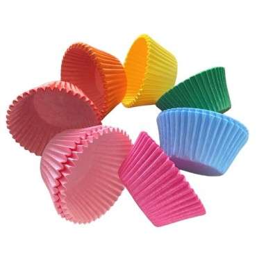 Rainbow Colour Cupcake Liners