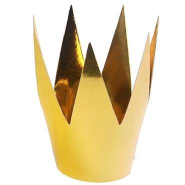 PartyDeco Party crowns gold, 1 pcs