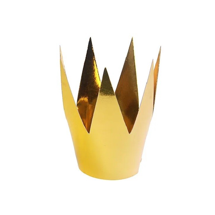 PartyDeco Party crowns gold, 1 pcs