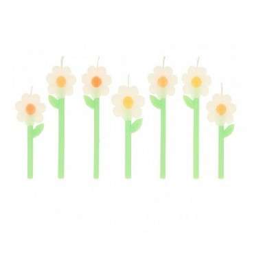 Meri Meri Daisy Kerzen - Floral Pattern Cake Candles