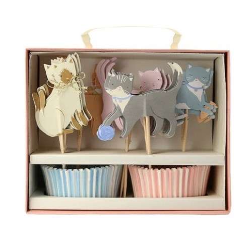 Meri Meri Cat Cupcake Kit 48-pcs