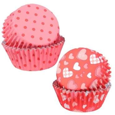 PME Valentines Cupcake Cases, 60 pcs