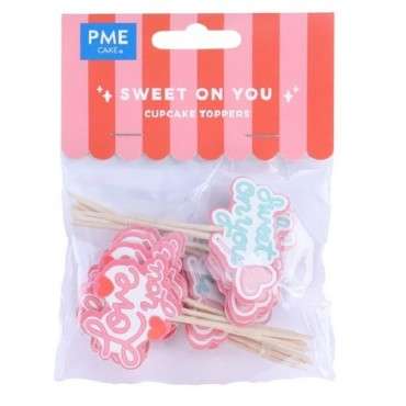 PME Cupcake Toppers Sweet on You Set, 24 Stück