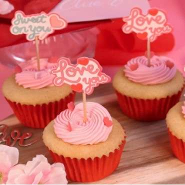 PME Cupcake Toppers Sweet on You Set, 24 Stück