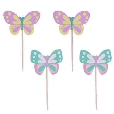 PME Cupcake Topper Schmetterlinge Set, 24 Stück