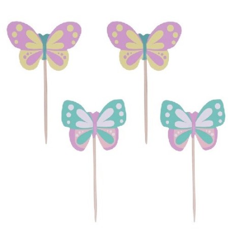 PME Cupcake Topper Butterflies Set, 24pcs