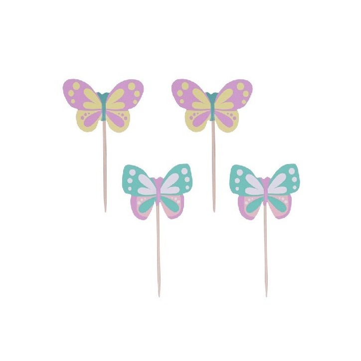 PME Cupcake Topper Butterflies Set, 24pcs