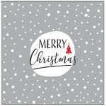 Ambiente Christmas Snowflakes Napkins Gray, 20 pcs