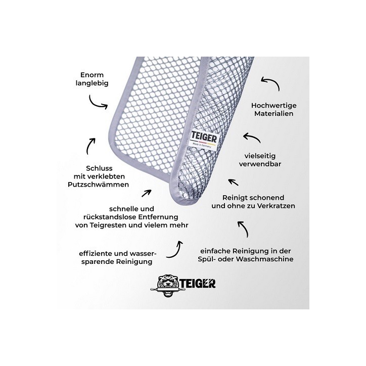 Teiger Teigreinigungstuch - Mühelose Reinigung für Backutensilien