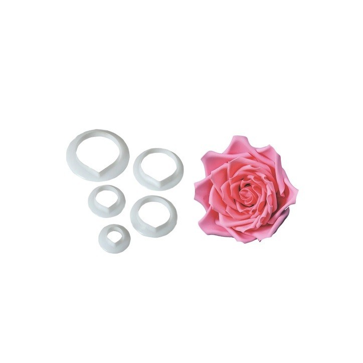 FMM Rose Petal Set 5 pcs | Create Realistic Sugar Roses from Gum Paste