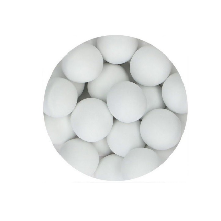 FunCakes 15mm Choco Crispy Pearls - Matt White, 130g