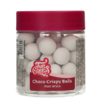 FunCakes 15mm Choco Crispy Pearls - Matt White, 130g