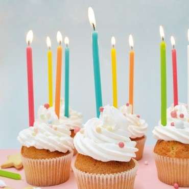 Colorful Birthday Candles - Scrapcooking 12-Piece Set for Cakes