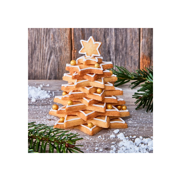 Birkmann Cookie Cutter Set "Stars" for Christmas Tree – 6 Pieces